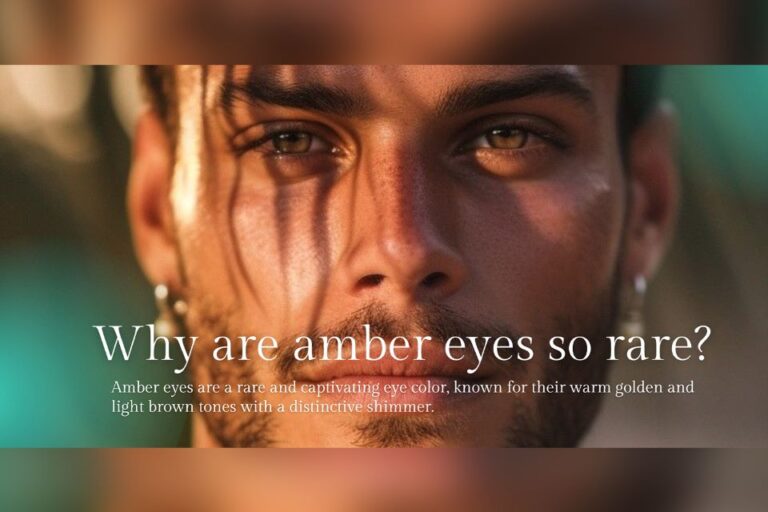 Why are amber eyes so rare?