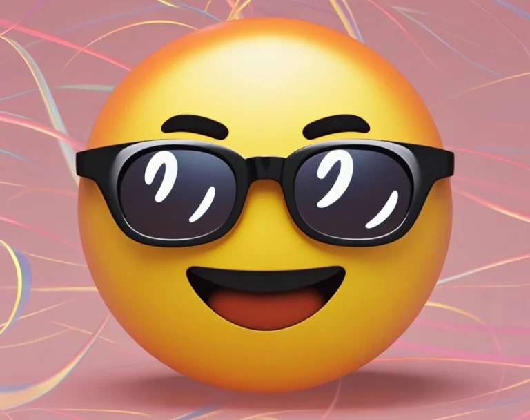 What do the sunglasses emoji mean?